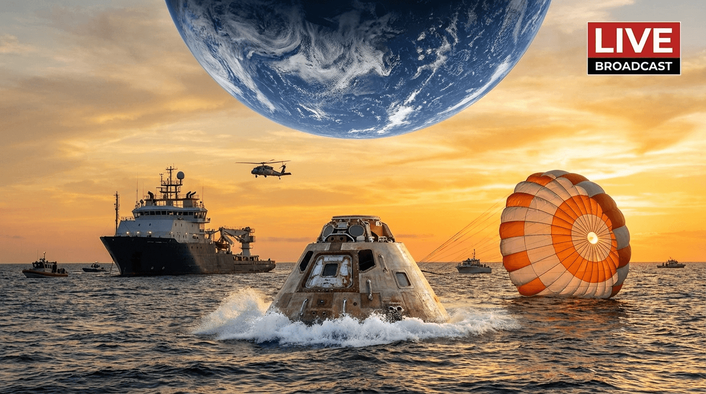 Artemis II splashdown